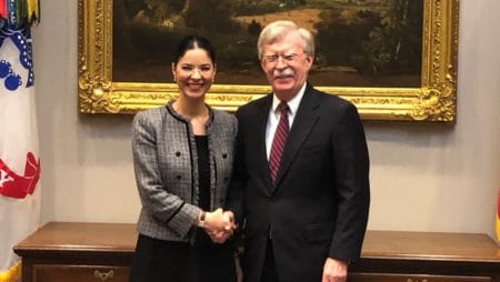 Viceprim-ministrul Ana Birchall, discuții la Washington D.C. cu John Bolton, consilierul prezidenţial american pentru Siguranţă Naţională