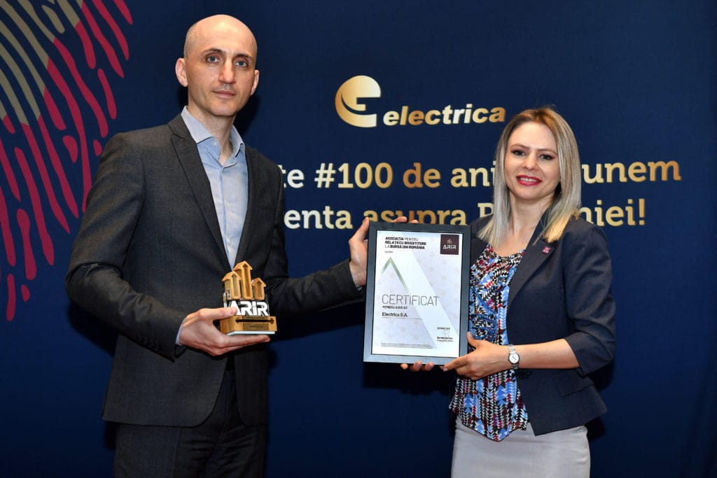Mihai Darie, CFO, Electrica, Daniela Serban, Presedinte, ARIR