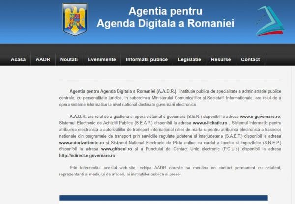 Agentia pentru Agenda Digitala a Romaniei (A.A.D.R.) se va transforma în Autoritatea pentru Digitalizarea României (ADR).