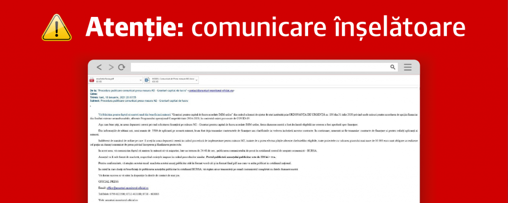 Ministrul Năsui: Risc de fraudă! Singurul mod de comunicare al ministerului cu cei care solicită granturi este prin platforma de granturi făcută de STS