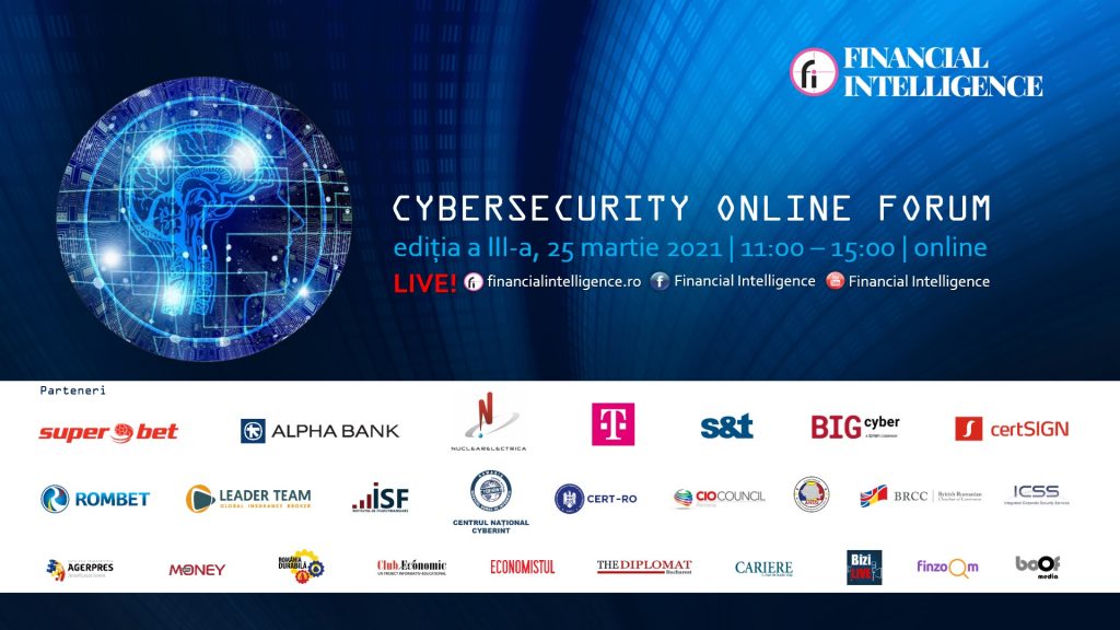 Financial Intelligence organizează a treia ediție a CYBERSECURITY ONLINE FORUM