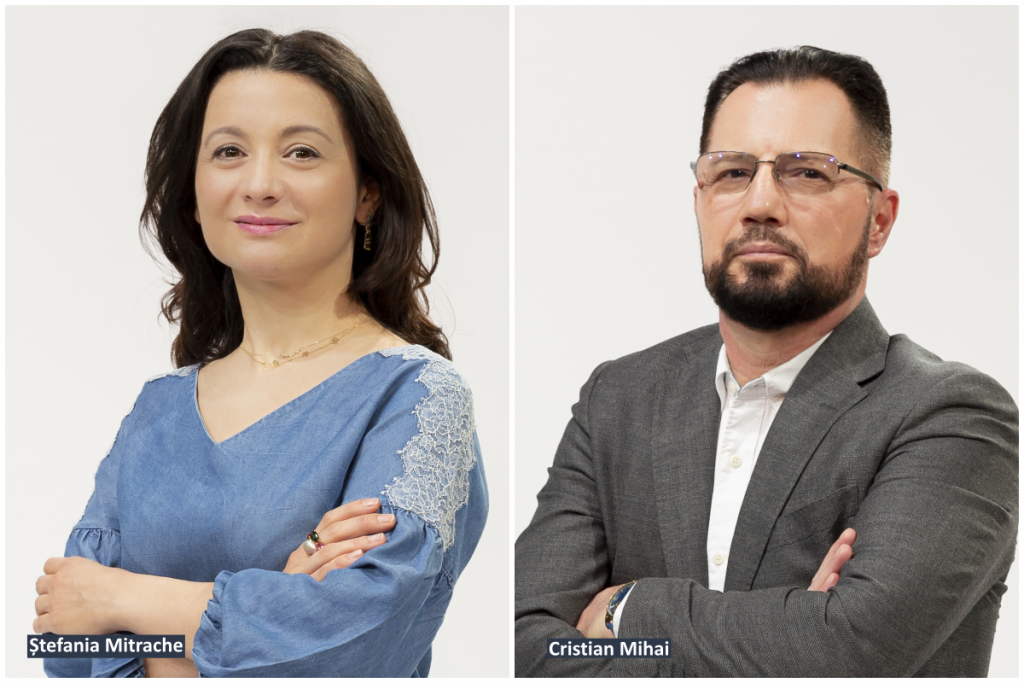 Ștefania Mitrache, Director de Vânzări Kanal D -  TV și Digital, și Cristian Mihai, Director de Vanzari Kanal D -  TV si Radio Impuls