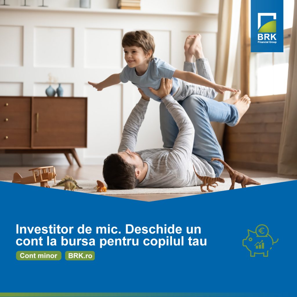 BRK a lansat “Contul de investiții la bursă pentru copii” - un produs prin care își propune să contribuie la educația bursieră a celor mici
