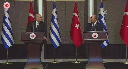 ministrul turc de externe şi cel grec