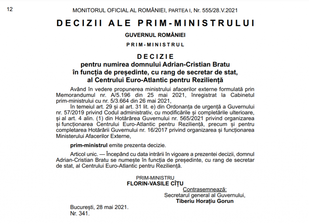 Monitor Oficial Adrian-Cristea Bratu