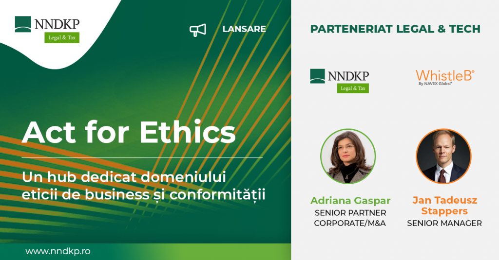NNDKP Adriana Gaspar guvernanta corporativa standard Directiva privind protecția persoanelor care raportează încălcări ale dreptului Uniunii