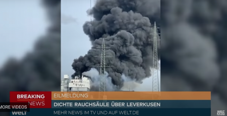 Germania: Explozie într-un parc industrial din Leverkusen, cu importantă degajare de fum