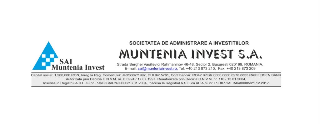 sai muntenia invest nota de informare Fondul Deschis de Investitii FDI Plus Invest