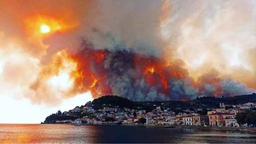 incendii evia grecia