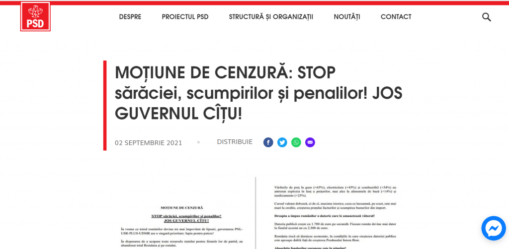 Motiune psd