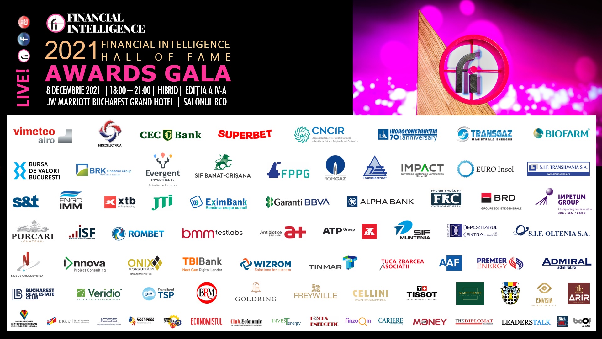 Parteneri Gala Financial Intelligence Awards