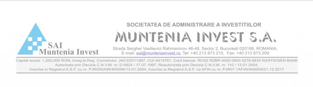 nota de informare a investitorilor sai muntenia invest