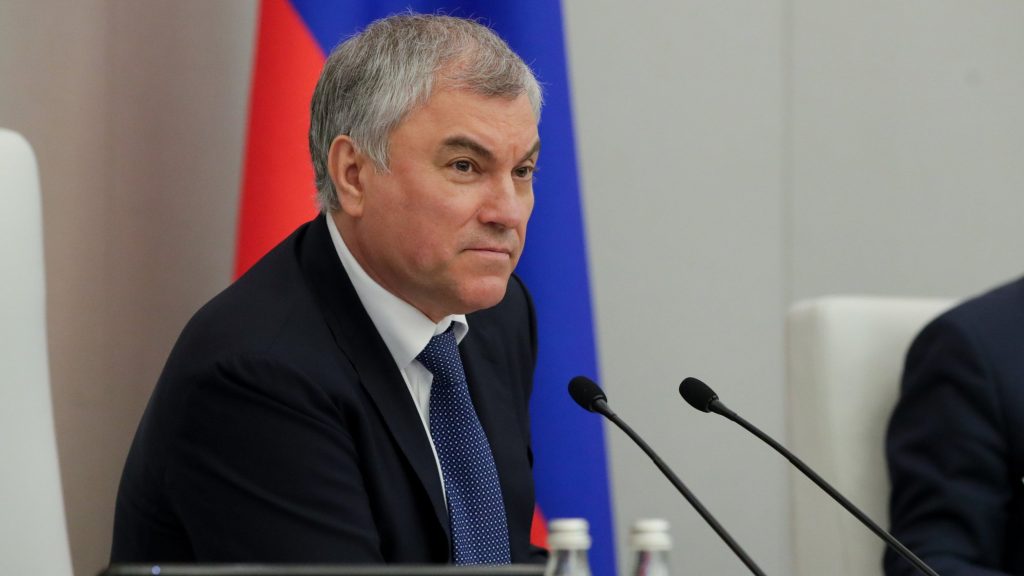 Viaceslav Volodin, preşedintele Dumei de Stat