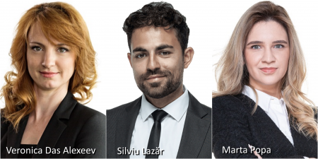Veronica Das Alexeev (senior attorney at law), Marta Popa (attorney at law), Silviu Lazăr (attorney at law), avocați în cadrul Schoenherr și Asociații SCA