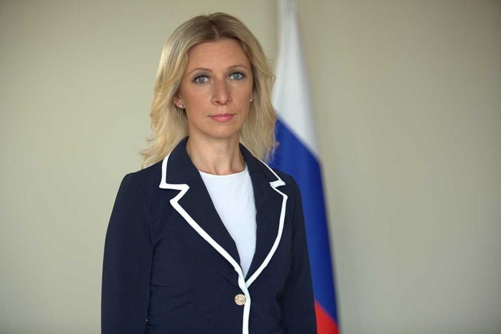 Maria Zaharova, purtătoarea de cuvânt a Ministerului rus de Externe/ Sursa foto: Telegram