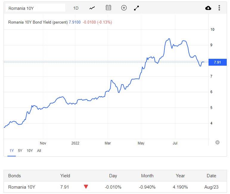 Dob&acirc;nda pe termen lung, nivel maxim atins &icirc;n iulie dar &icirc;n scădere semnificativă ulterior
 - poza 4