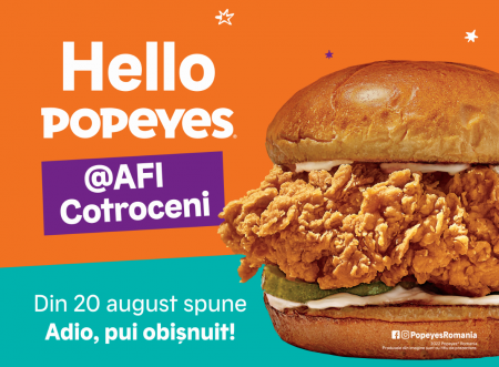 Popeyes România pregătește deschiderea celui de-al treilea restaurant, în AFI Cotroceni