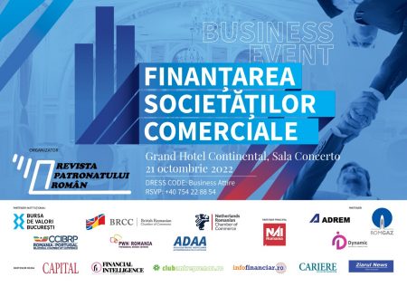 Revista Patronatului Român organizează prima ediție a Conferinței "Finanțarea Societăților Comerciale"
