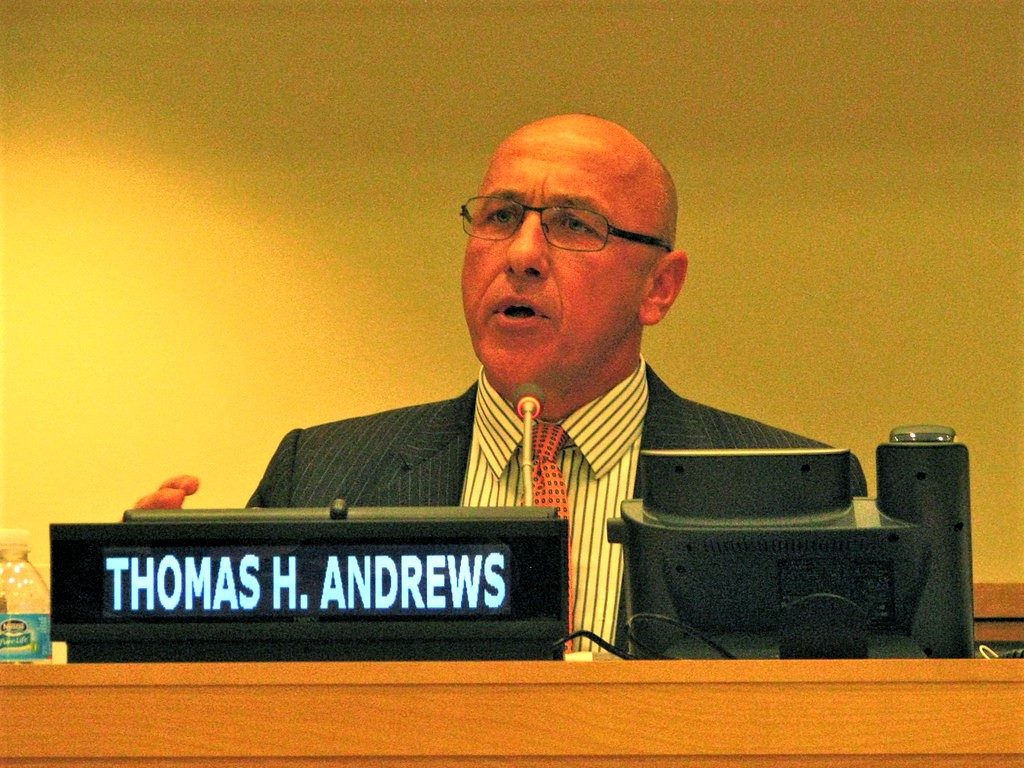 Thomas Andrews/ Sursa foto: UN Geneva /Facebook