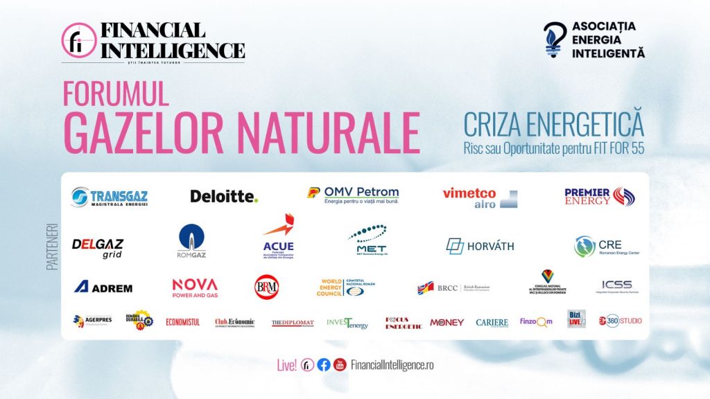 Financial Intelligence, în parteneriat cu Asociația Energia Inteligentă, organizează astăzi, 9 noiembrie, a patra ediție a FORUMULUI GAZELOR NATURALE