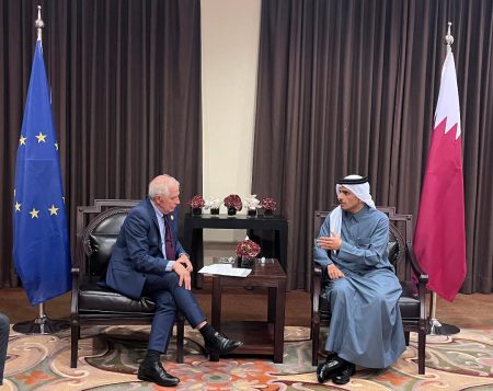 Ministrul de Externe al Qatarului, Mohamed bin Abderrahman Josep Borrell