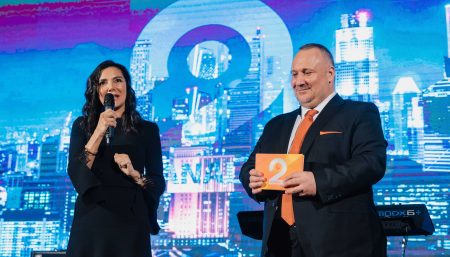 Ugur Yesil CEO Dogan Media International si Begum Dogan Faralyali Presedintele Dogan Holding