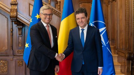 Magnus Brunner si Nicusor Dan/sursa foto presidency.ro