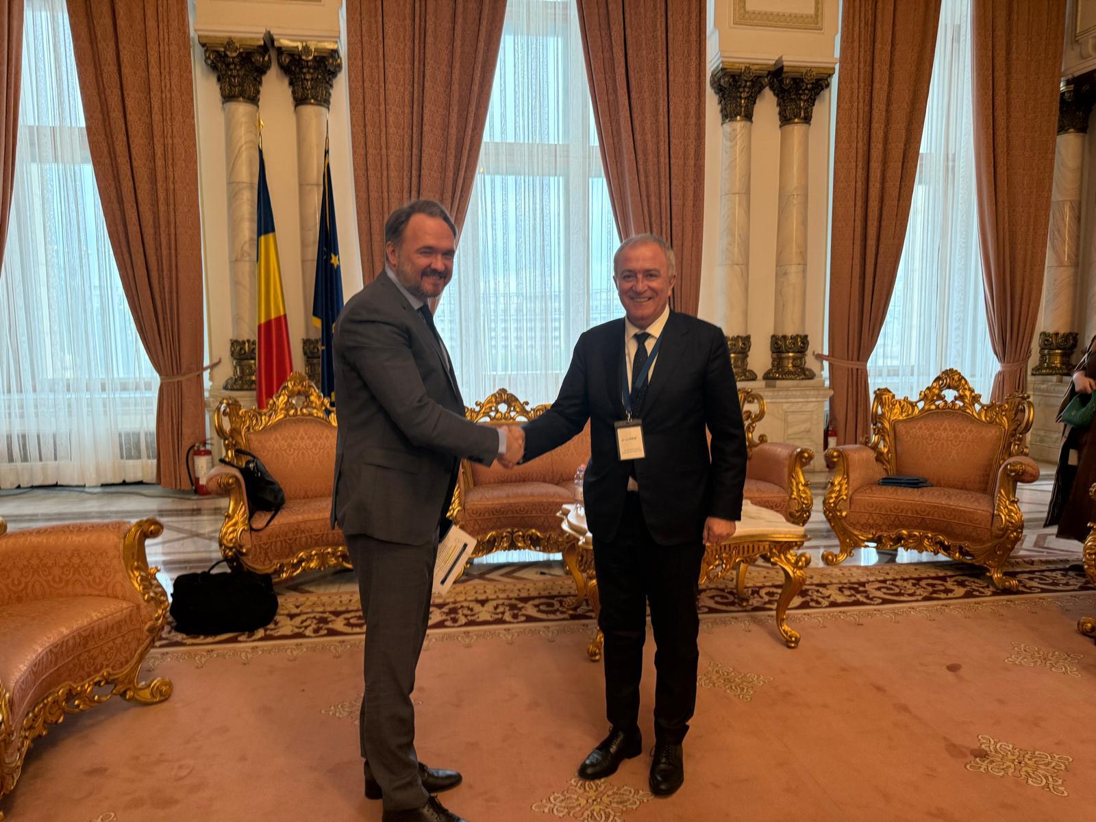 REUNIUNE CESEC LA BUCUREŞTI – Ion Sterian, directorul Transgaz, a avut discuţii pentru eliminarea barierelor în calea utilizării conductei Transbalcanice, dar şi pentru alimentarea cu gaze a Ucrainei
 - poza 3
