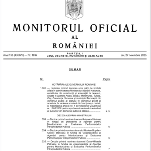 Anişoara Ulceluşe, numită în funcția de preşedinte AMEPIP; Nicolae-Bogdan-Codruț Stănescu și Oana-Mihaela Petrescu, numiți vicepreședinți - poza 1
