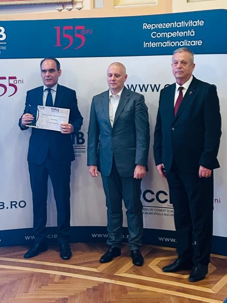 Intrarom, recunoscută drept cel mai performant producător high-tech la Gala Camerei de Comerț București