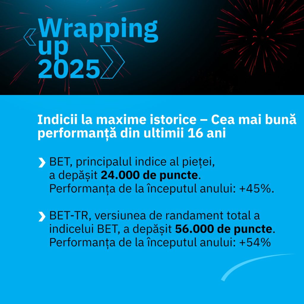 An excepțional pentru Bursa de Valori București, cu mai multe recorduri &icirc;nregistrate pe piața de capital; Cea mai bună performanță a indicilor din ultimii 16 ani
 - poza 1