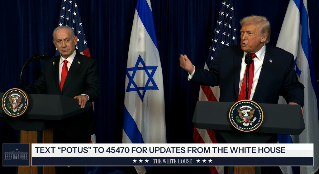 Trump şi Netanyahu nu sunt pe deplin de acord &icirc;n privinţa Cisiordaniei, declară preşedintele american
 - poza 1