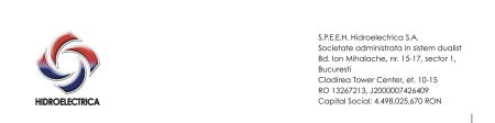 CONVOCATOR AL ADUNĂRII GENERALE EXTRAORDINARE A ACȚIONARILOR SOCIETĂȚII DE PRODUCERE A ENERGIEI ELECTRICE ÎN HIDROCENTRALE HIDROELECTRICA S.A.  - poza 1