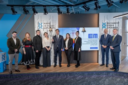 Acțiunile Grup EM intră la tranzacționare pe Piața AeRO a Bursei de Valori București, deși nu întrunește criteriul de free-float necesar; Compania a anunțat un plan de măsuri pentru atingerea pragului minim de free-float de 10% - poza 1