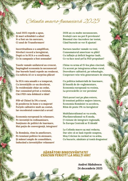 Colinda macro-financiară 2025 – Andrei Rădulescu - poza 1