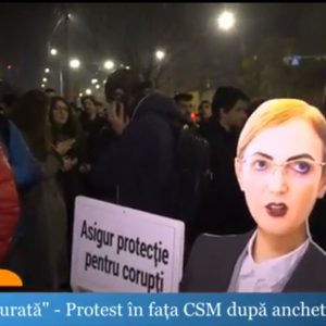 Protest acum în fața CSM, după documentarul Recorder: „Justiție, nu corupție!”; Protest pentru independenţa justiţiei şi la Cluj - poza 1