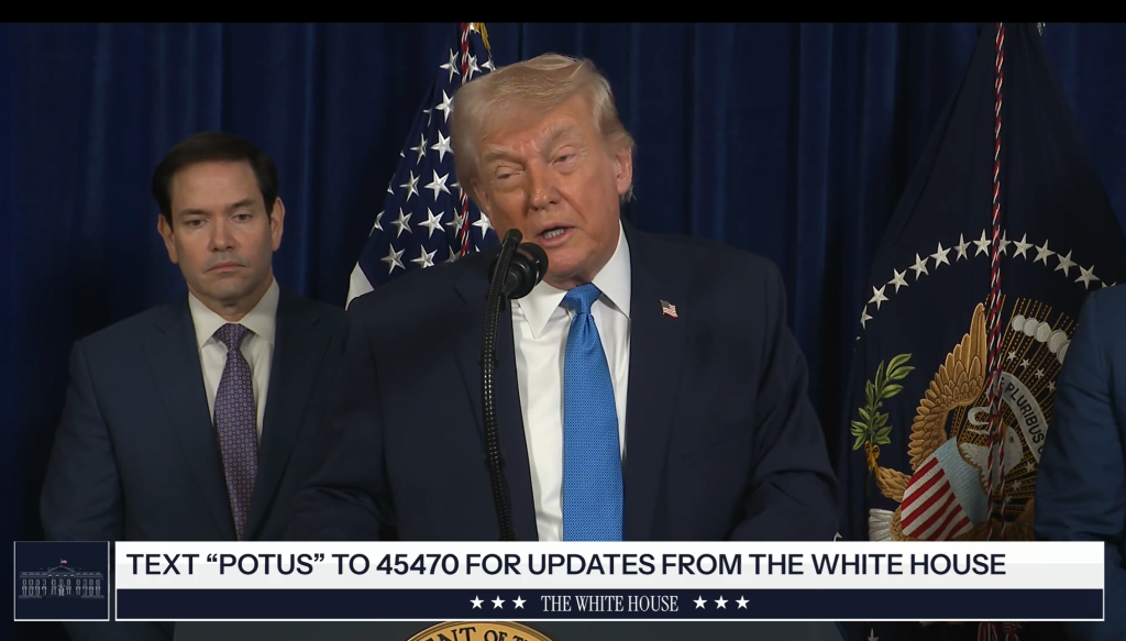 Trump afirmă că administrația sa a &bdquo;&icirc;nlocuit&rdquo; Doctrina Monroe prin acțiunile &icirc;ntreprinse &icirc;n Venezuela
 - poza 1