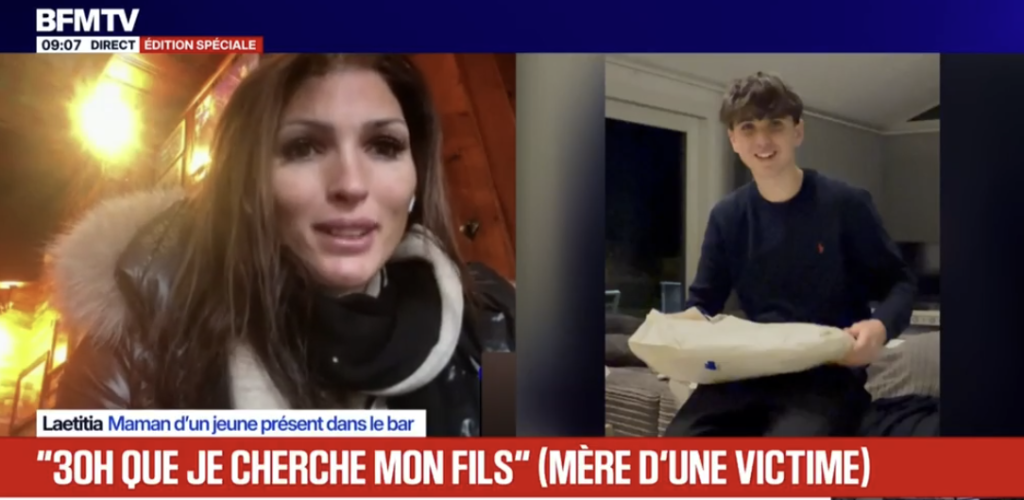 Incendiu Crans Montana &ndash; Laetitia, &icirc;n căutarea fiului său de 16 ani: &bdquo;&Icirc;l caut de mai bine de 30 de ore&rdquo;; &ldquo;Nu suntem părinți iresponsabili pentru că ne-am lăsat copiii de 16 ani să iasă &icirc;n oraș de Anul Nou. Toți părinții știau unde se află copiii lor&rdquo;
 - poza 1