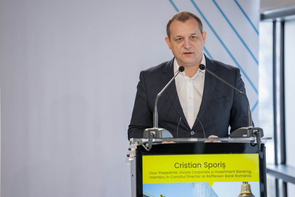Cristian Sporiș, Raiffeisen Bank: Sistemul bancar este pregătit pentru un val masiv de investiții, &icirc;n perioada imediat următoare; Va veni momentul &icirc;n care companiile mari de infrastructură vor trebui să apeleze și la bursă pentru finanțare
 - poza 1