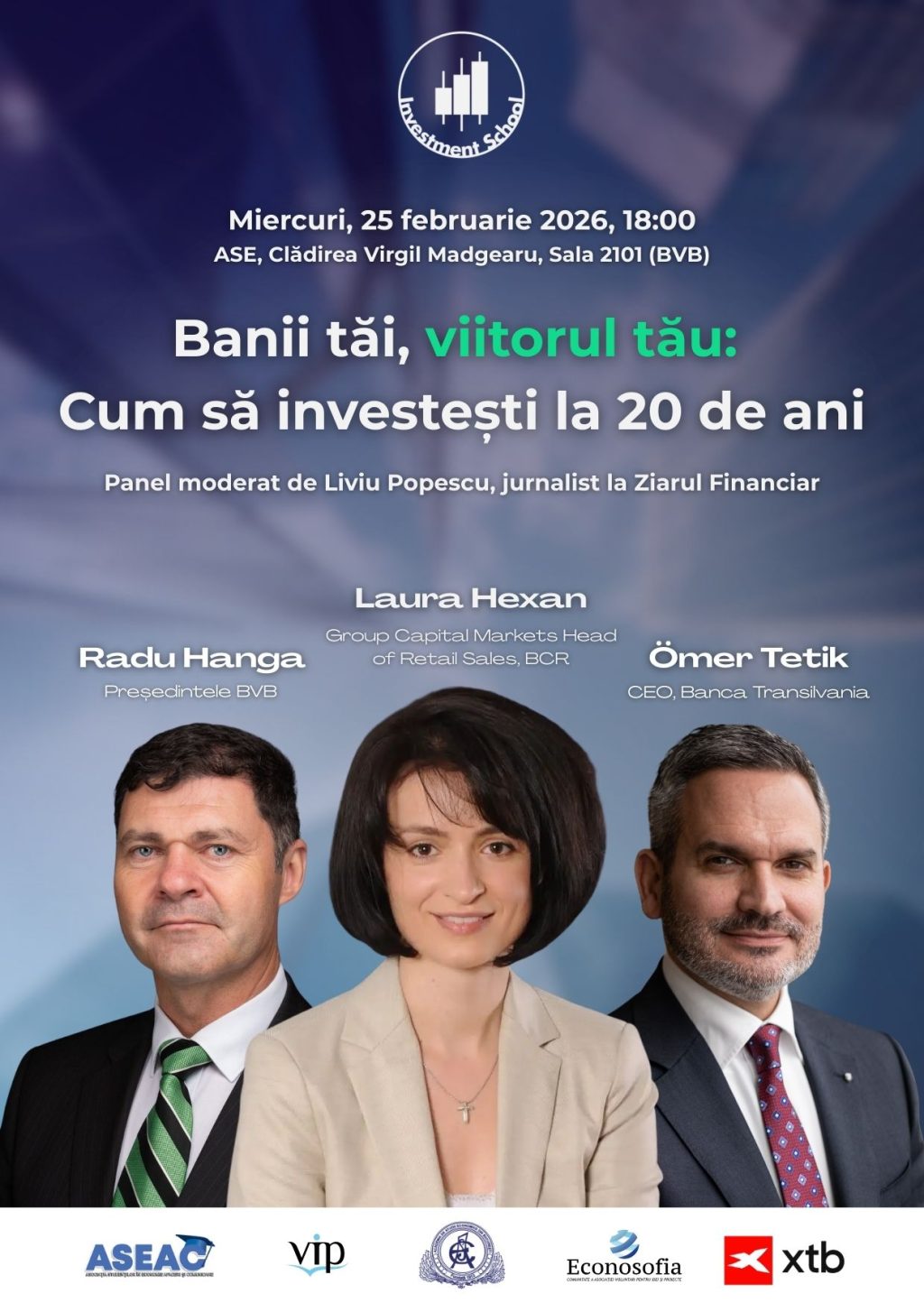 Investment School 2026 &ndash; A 24-a ediție a proiectului dedicat tinerilor pasionați de investiții, lansată la ASE
 - poza 1