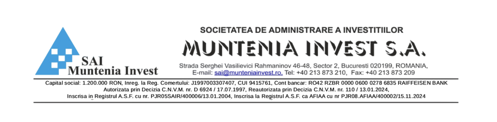 Notă de informare a investitorilor Fondului Deschis de Investiţii PLUS Invest
 - poza 1