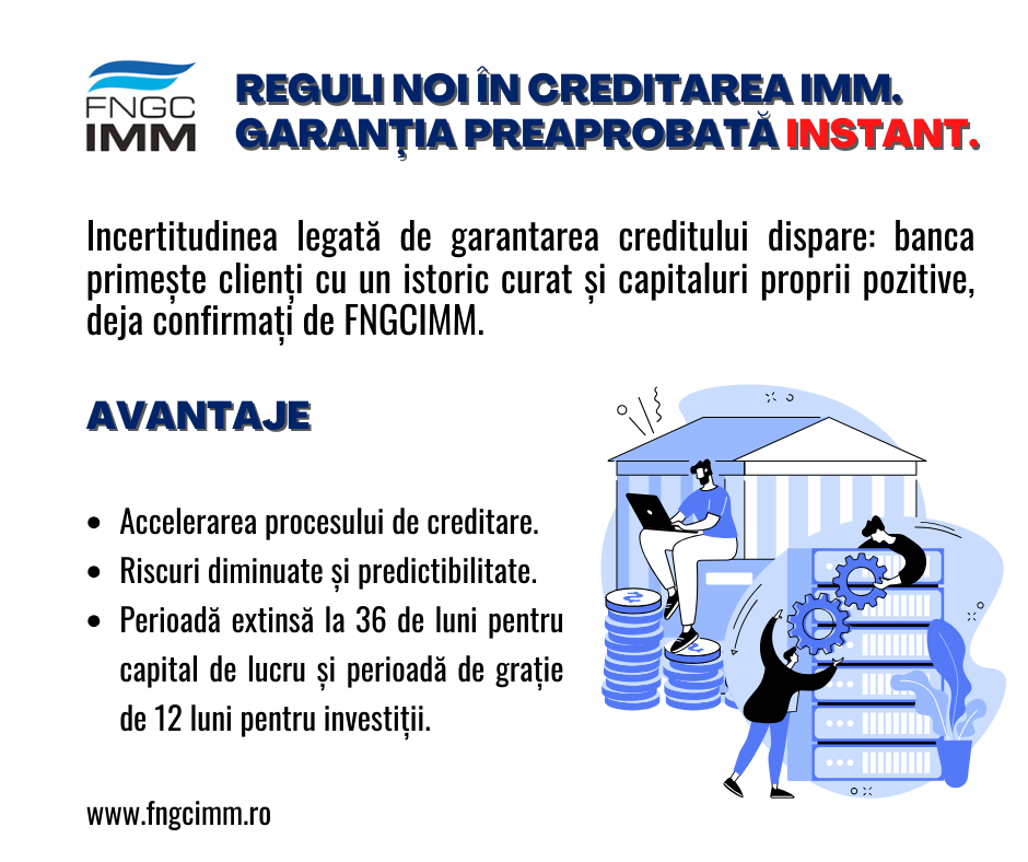 FNGCIMM lansează garanția INSTANT IMM &ndash; care accelerează finanțarea afacerilor dinamice creat pentru antreprenorii care nu am&acirc;nă creșterea
 - poza 1