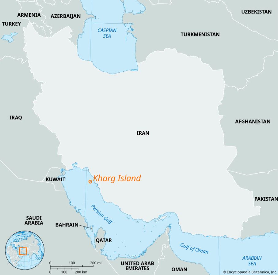 Insula Kharg, lovită de SUA, este un nod cheie pentru exporturile de petrol ale Iranului
 - poza 1