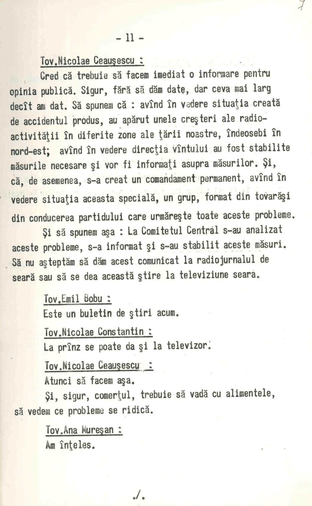 40 de ani de la accidentul de la Cernob&icirc;l &ndash; Percepția devine realitate operațională &icirc;n lipsa comunicării (vezi documente)
 - poza 12