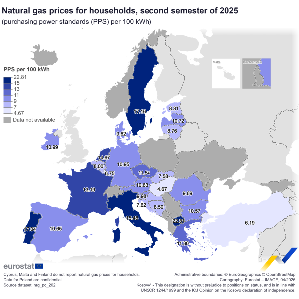S2 2025 &ndash; Rom&acirc;nii au plătit cel mai scump curent electric din UE la paritatea puterilor de cumpărare
 - poza 3