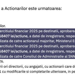 Ministerul Energiei solicită distribuirea de dividende de 1,17 miliarde de lei la Nuclearelectrica, după ce acum o săptămână a respins o propunere identică; Și Consiliul de Administrație al SNN a revenit, pe cont propriu, cu aceeași propunere; Bolojan, care critica Hidroelectrica pentru că nu face investiții, este ministru interimar la energie - poza 1