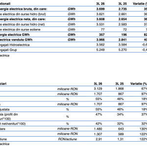 Profitul net al Hidroelectrica a urcat cu 122%, în primul trimestru, la 1,3 miliarde lei - poza 1