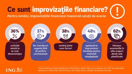 Studiu ING Bank: 78% dintre români spun că își gestionează atent banii, însă mai mult de jumătate fac improvizații financiare pe moment - poza 1