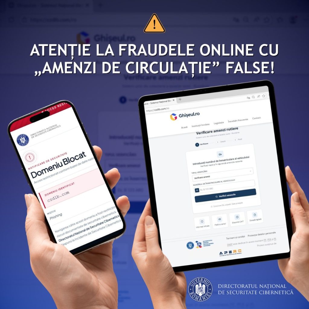DNSC: Tentative de fraudă &icirc;ntr-o nouă campanie cu SMS-uri false provenite de la Ghişeul.ro
 - poza 1