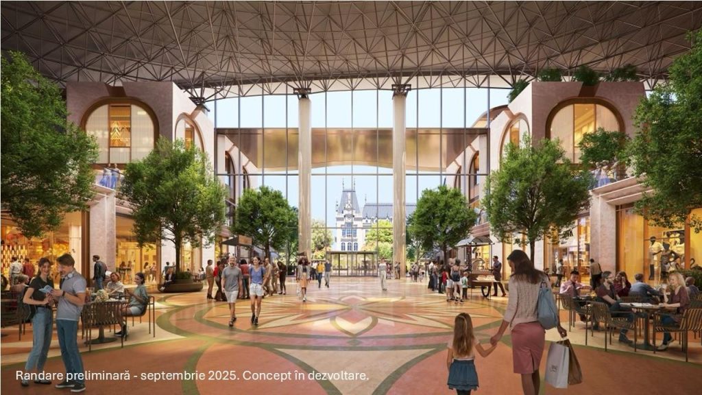 Remodelarea Palas Iași intră &icirc;ntr-o nouă etapă de dezvoltare: Atriumul se deschide spre Palatul Culturii, noi concepte de magazine și experiențe de relaxare și socializare
 - poza 1